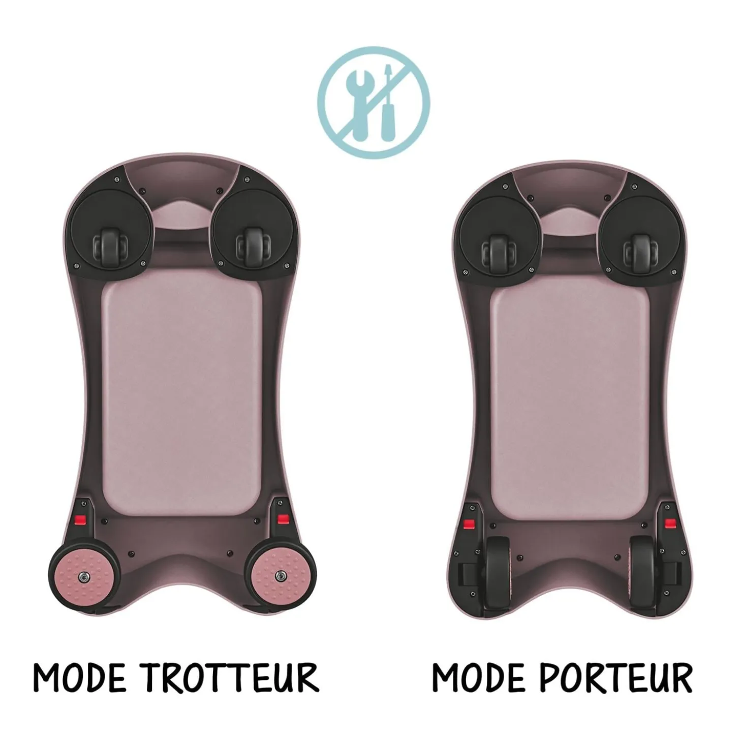 Globber Trotteur Walker & Ride On 2 In 1 Eco Framboise