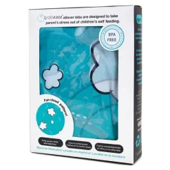 Grabease                    Bavoir intégral couvrant bébé et chaise haute    Turquoise            6 mois+
