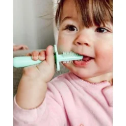 Grabease Brosse à dents ergonomique double face Rose Clair