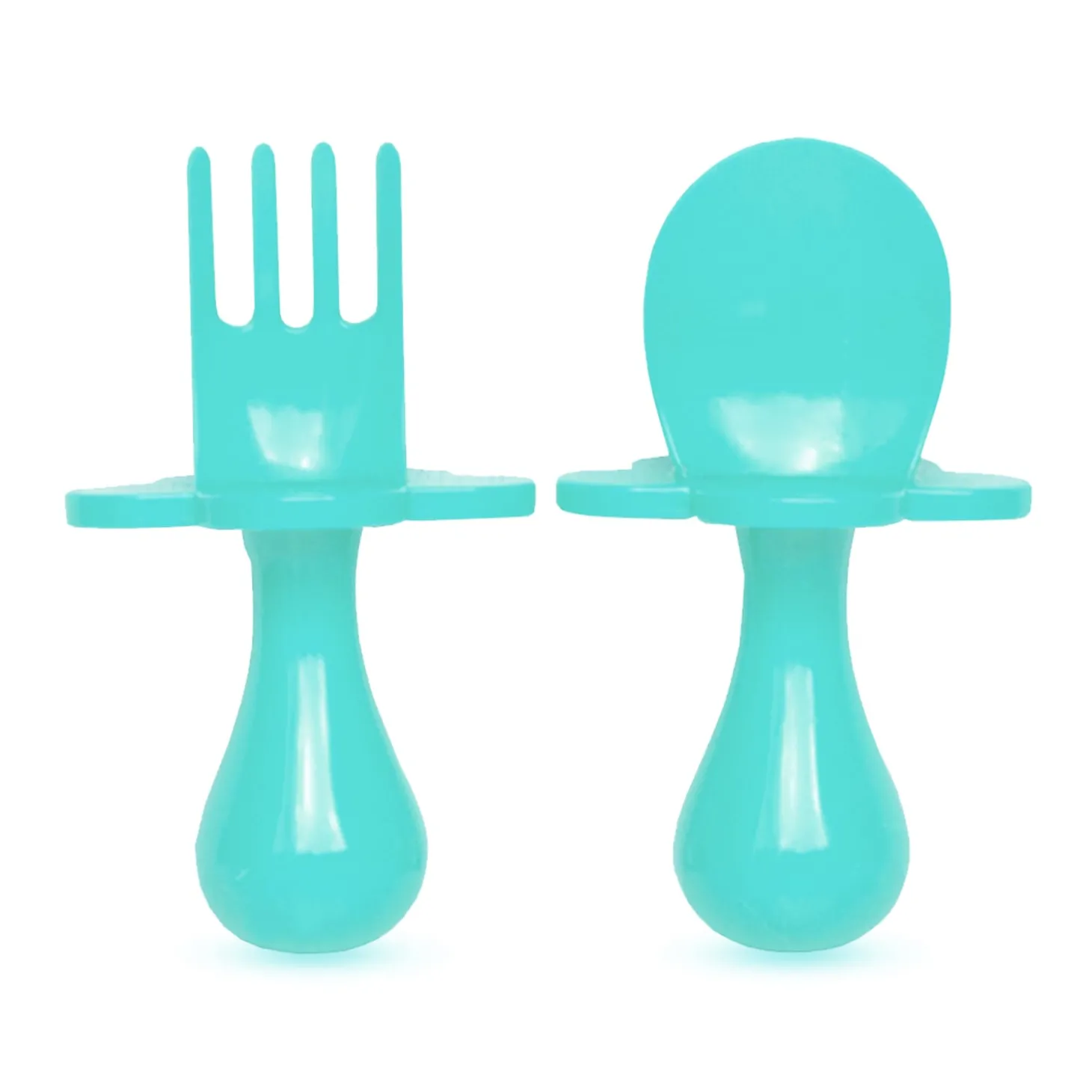 Grabease Couverts ergonomiques d'apprentissage Turquoise 6 mois+