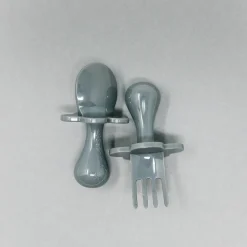 Grabease Couverts ergonomiques d'apprentissage Gris 7 mois+