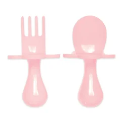Grabease Couverts ergonomiques d'apprentissage Rose Clair 8 mois+