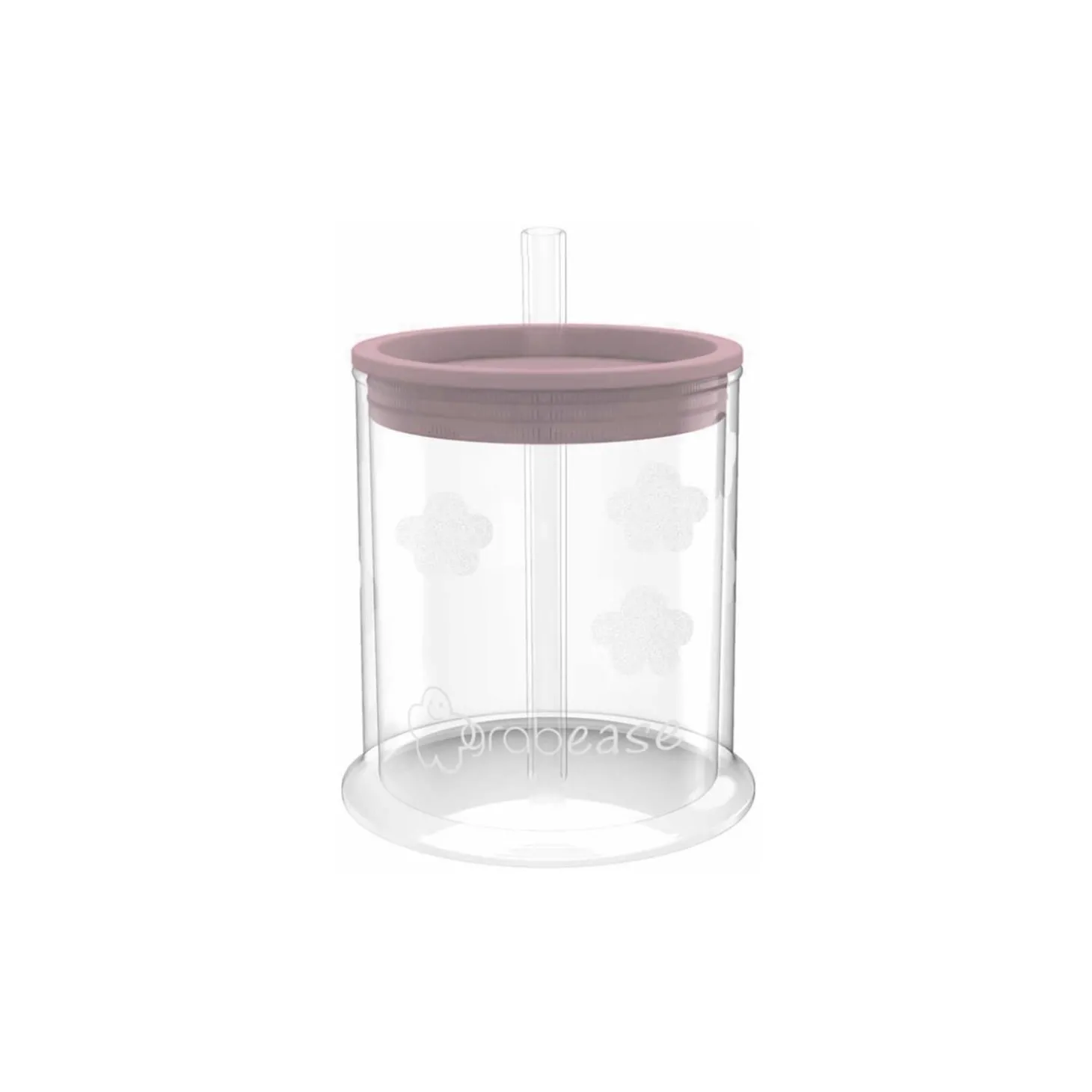 Grabease Gobelet d'apprentissage bébé 3 en 1 Rose clair 6 mois
