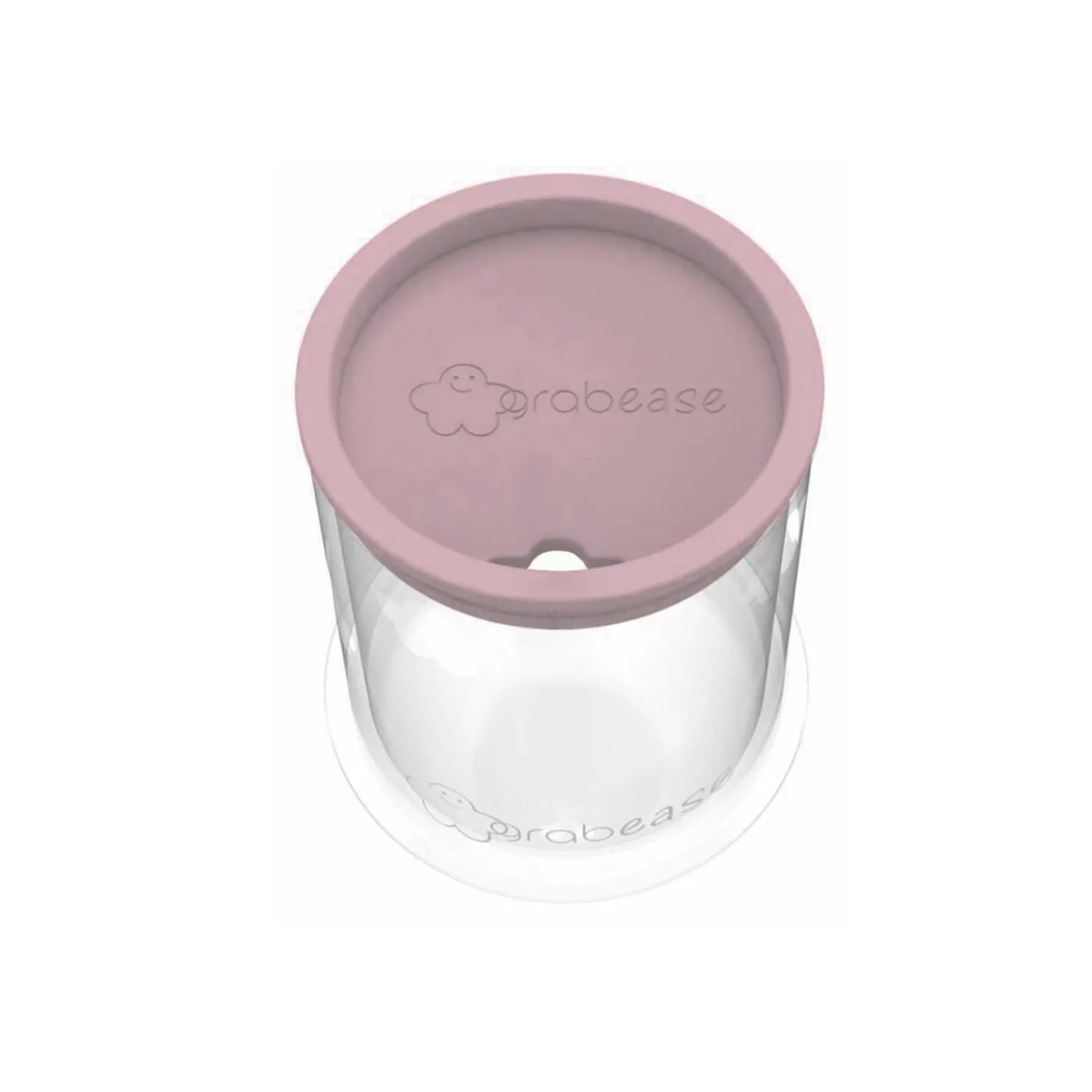 Grabease Gobelet d'apprentissage bébé 3 en 1 Rose clair 6 mois