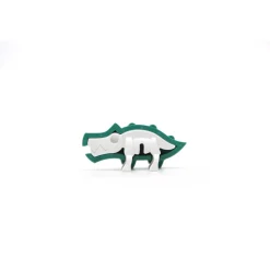 Half Toys Puzzle 3D Animal Bébé Crocodile et Berceau Vert