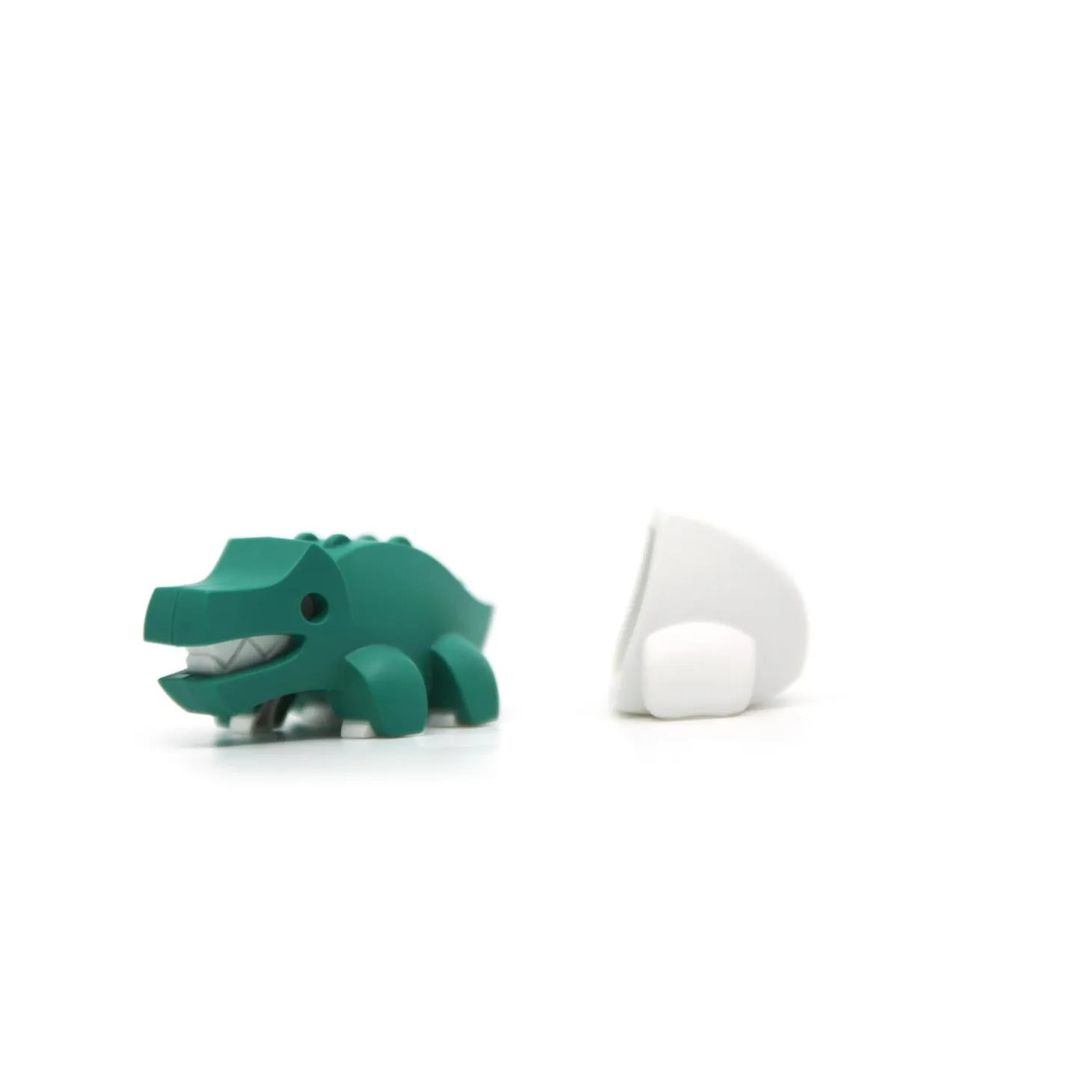 Half Toys Puzzle 3D Animal Bébé Crocodile et Berceau Vert