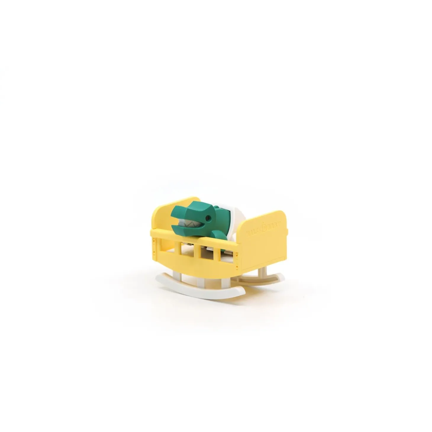 Half Toys Puzzle 3D Animal Bébé Crocodile et Berceau Vert