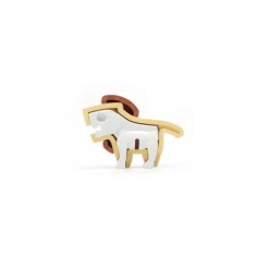 Half Toys                    Puzzle 3D Animal Bébé Lion et Berceau    Jaune