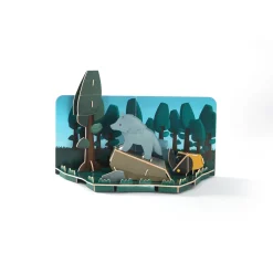 Half Toys                    Puzzle 3D Animal Loup et Diorama    Gris