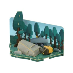 Half Toys                    Puzzle 3D Animal Loup et Diorama    Gris
