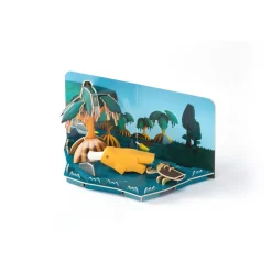 Half Toys                    Puzzle 3D Animal Ornithorynque et Diorama    Orange