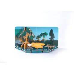 Half Toys                    Puzzle 3D Animal Ornithorynque et Diorama    Orange