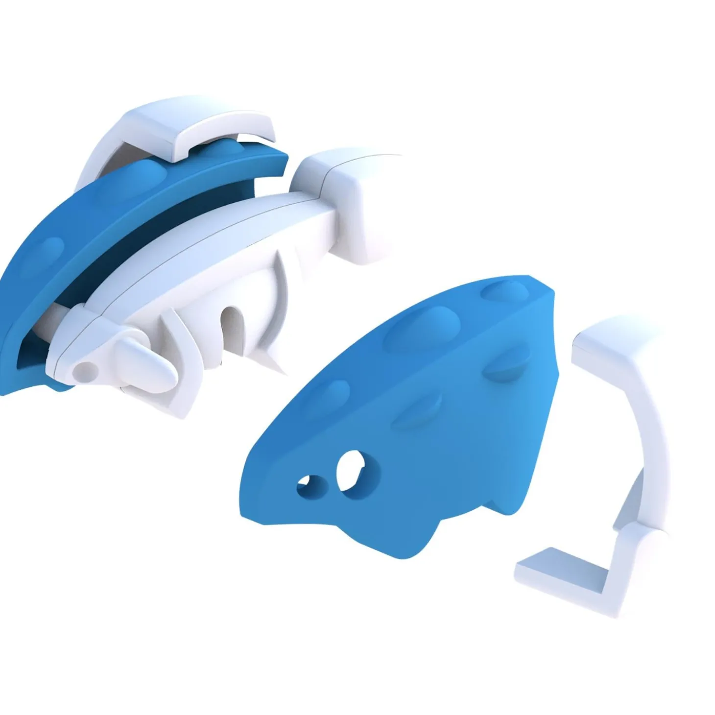 Half Toys Puzzle 3D Dino Bébé Ankylosaure et Berceau Bleu