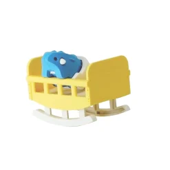 Half Toys Puzzle 3D Dino Bébé Ankylosaure et Berceau Bleu