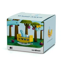 Half Toys Puzzle 3D Dino Bébé Diplodocus et Berceau Bleu