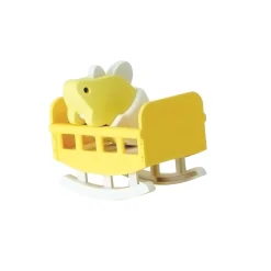 Half Toys                    Puzzle 3D Dino Bébé Stegosaure et Berceau    Jaune