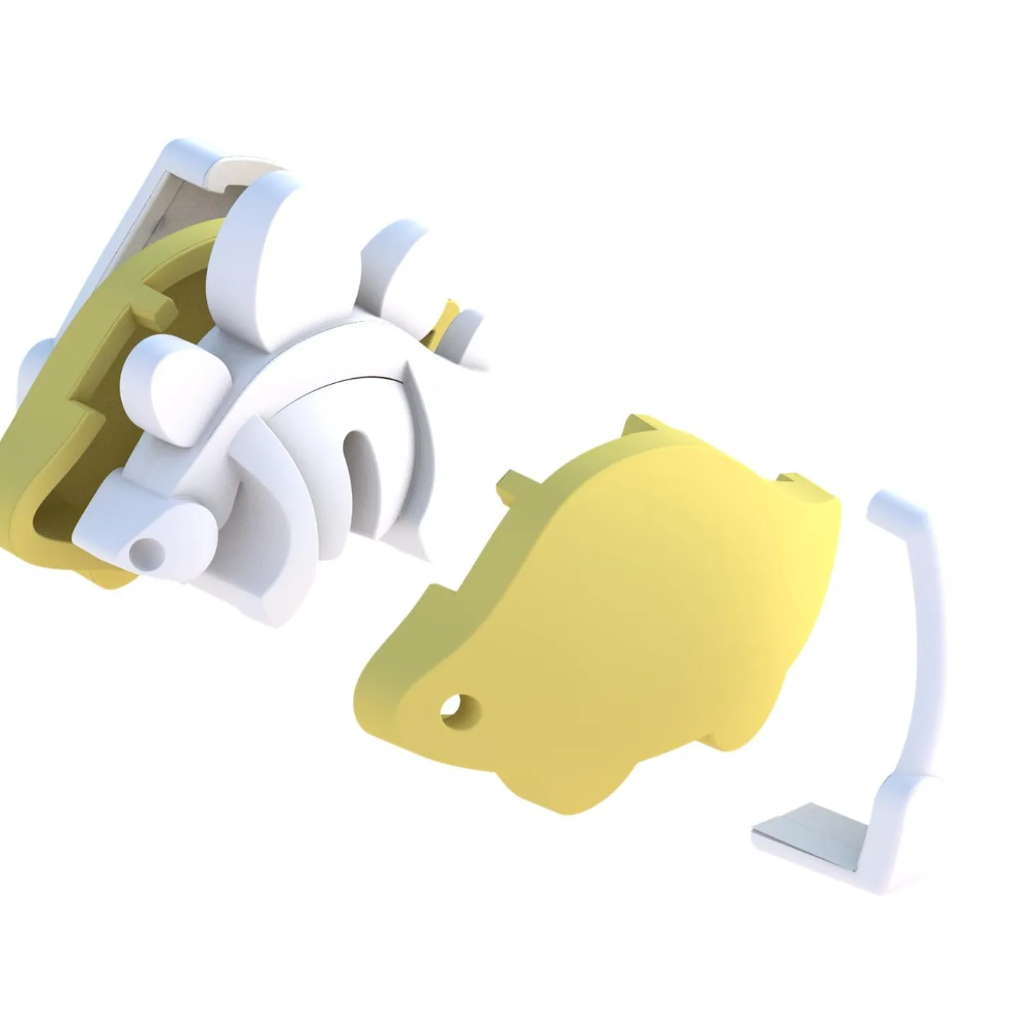 Half Toys Puzzle 3D Dino Bébé Stegosaure et Berceau Jaune