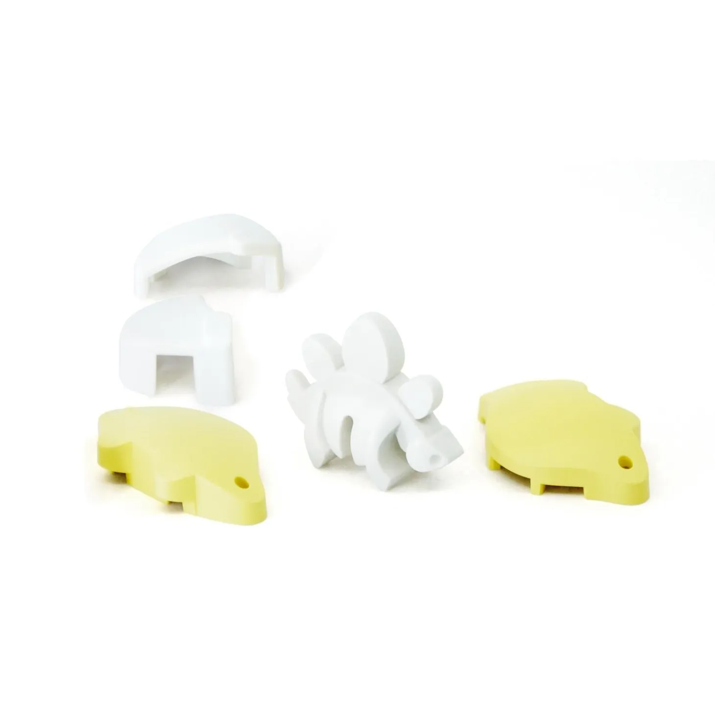 Half Toys Puzzle 3D Dino Bébé Stegosaure et Berceau Jaune