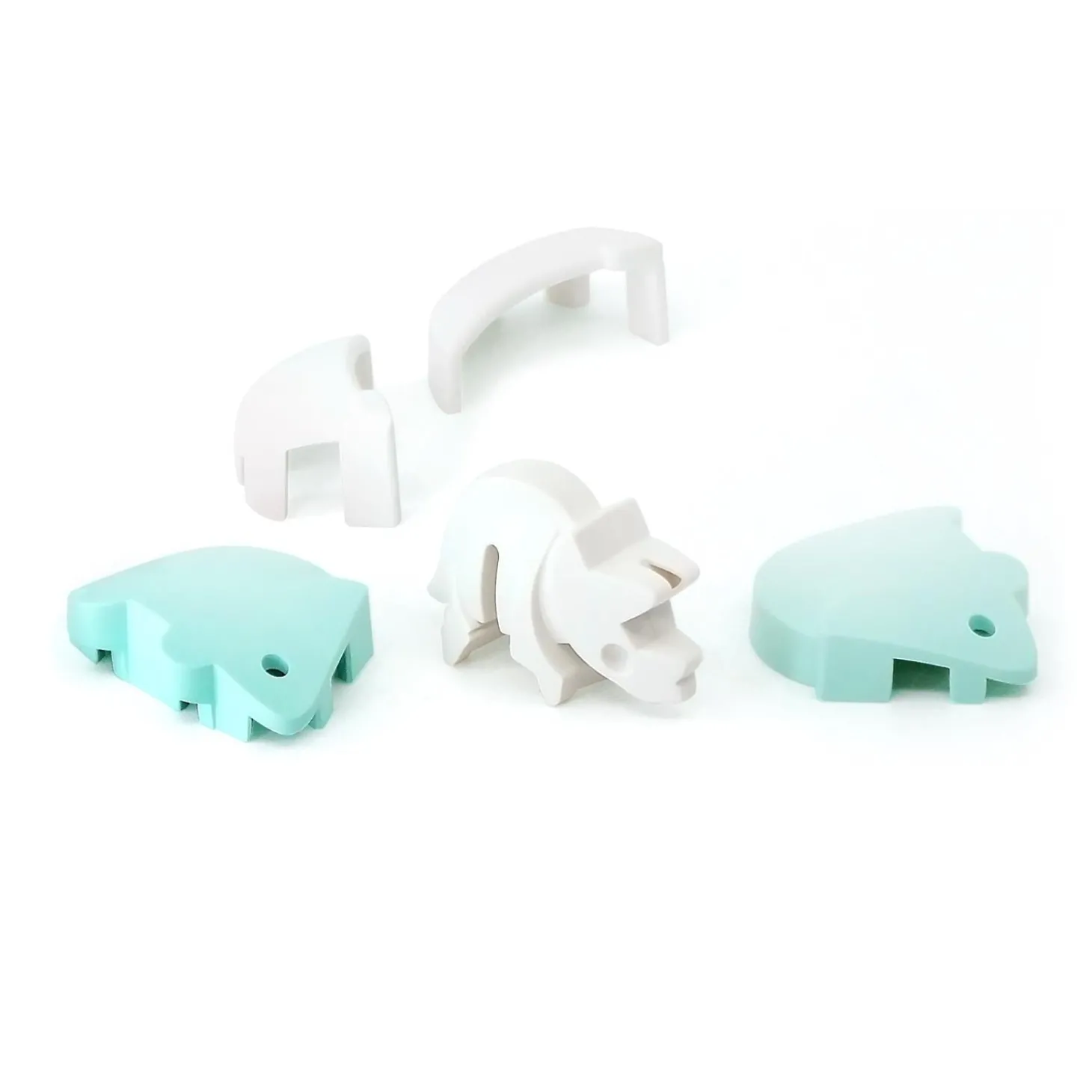 Half Toys Puzzle 3D Dino Bébé Triceratops et Berceau Bleu
