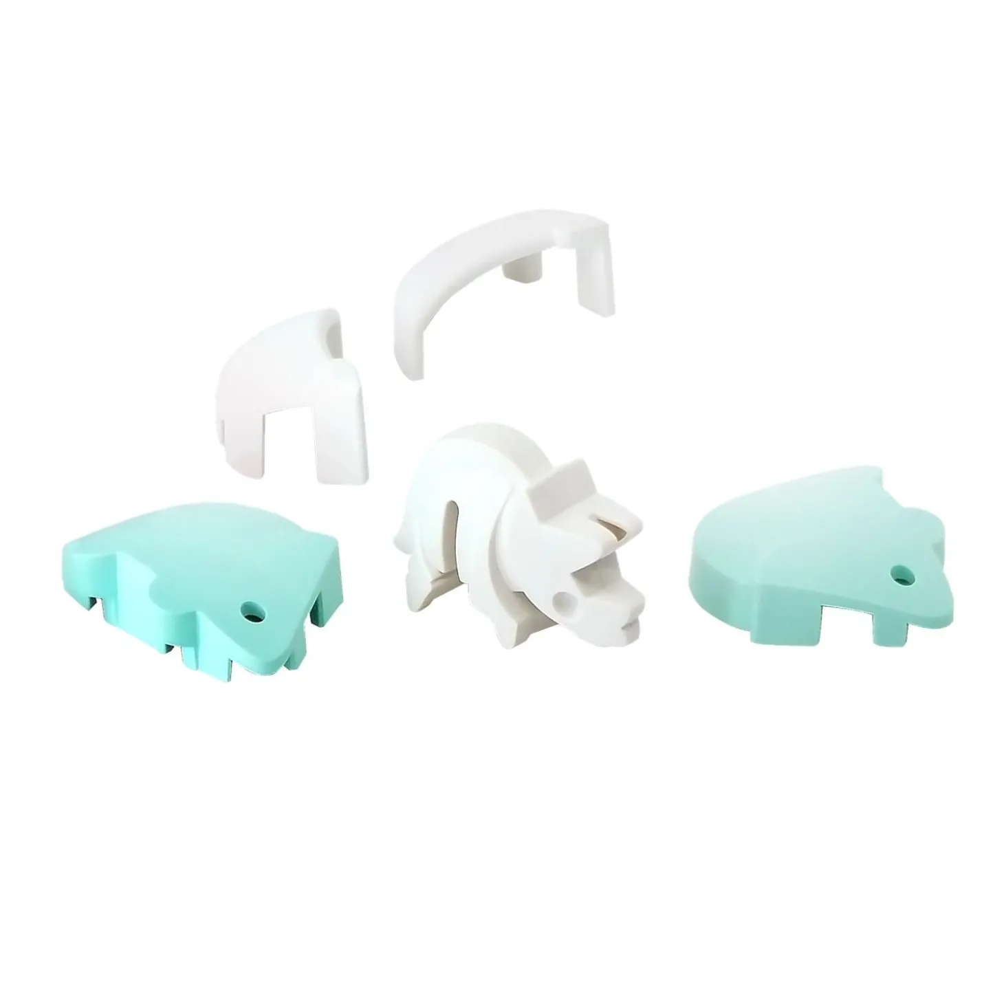 Half Toys Puzzle 3D Dino Bébé Triceratops et Berceau Bleu