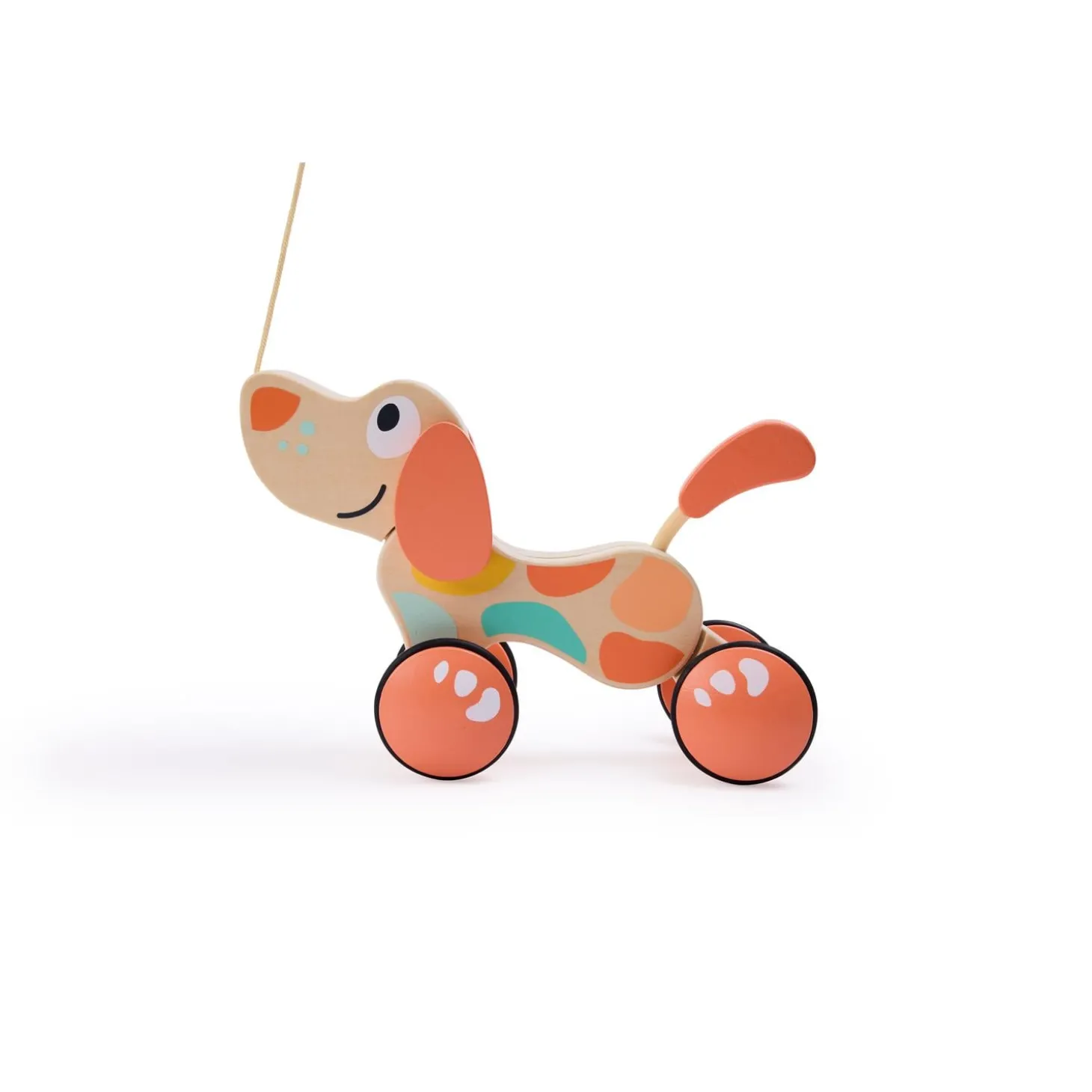Hape Jouet Chien Puppy Edition limitée Bois Et Corail