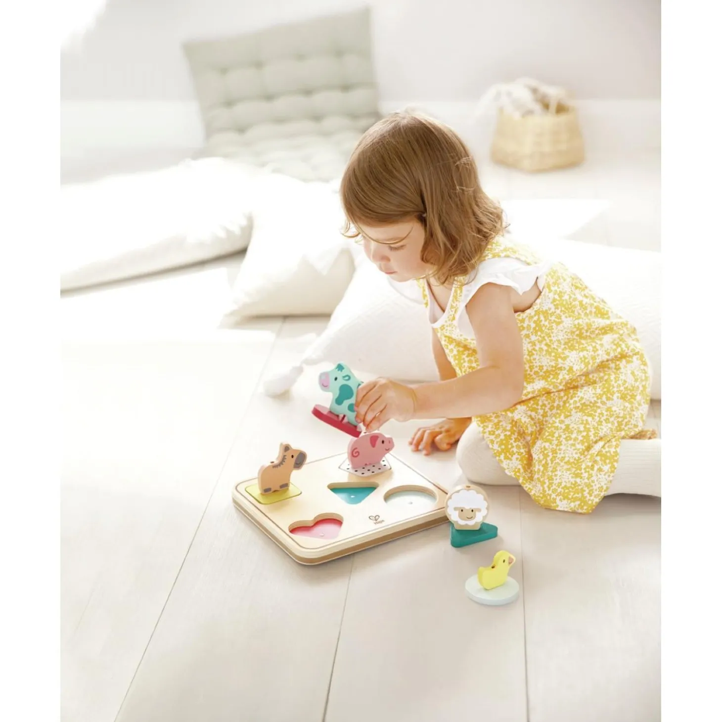 Hape Puzzle sonore animaux de la ferme Multicolore