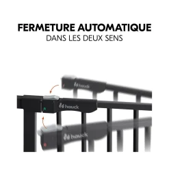 Hauck Barrières de sécurité Clear Step Autoclose 2 Black