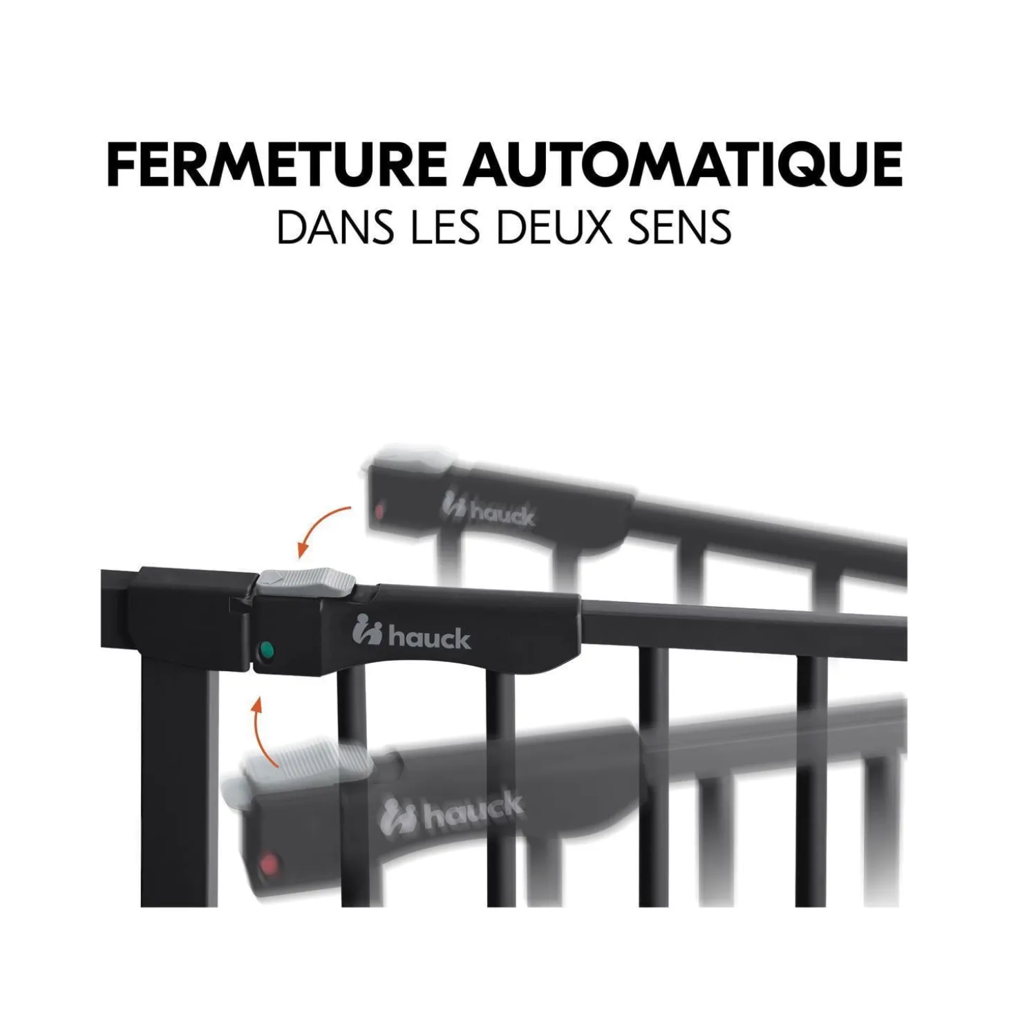 Hauck Barrières de sécurité Clear Step Autoclose 2 Black