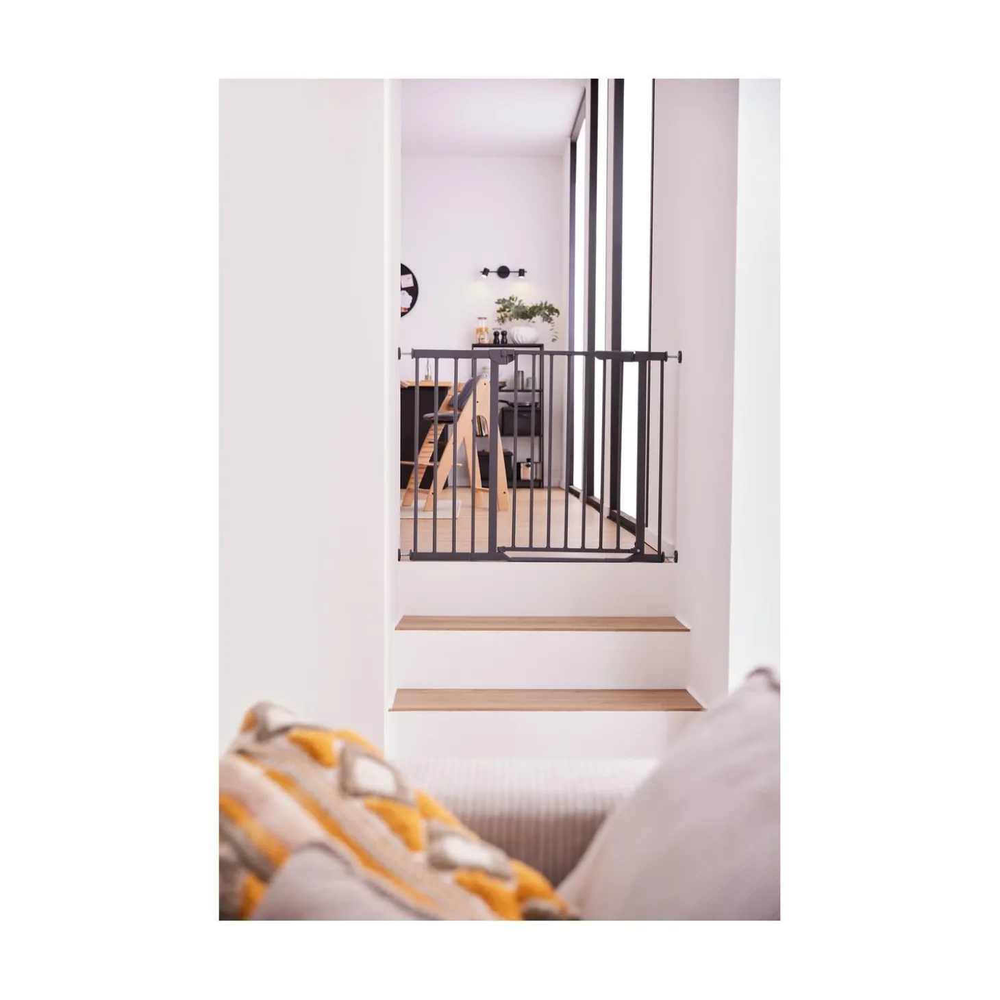 Hauck Barrières de sécurité Clear Step Autoclose 2 White