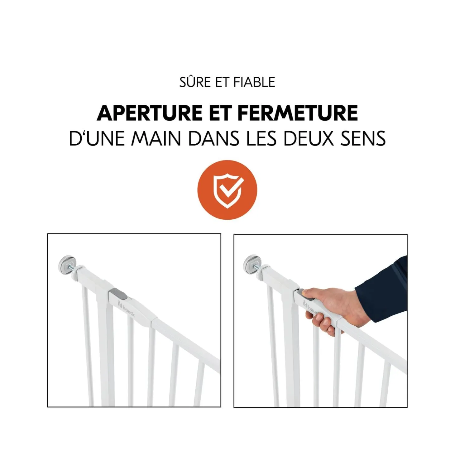 Hauck Barrières de sécurité Open N Stop 2 White