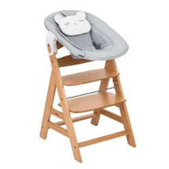 Hauck                    Chaise haute avec siège nouveau-né Alpha Newborn Set Pre    Nature Grey