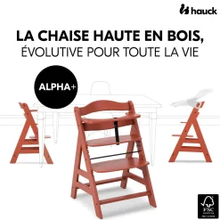Hauck Chaise Haute En Bois Alpha+ Cork