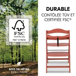 Hauck Chaise Haute En Bois Alpha+ Cork