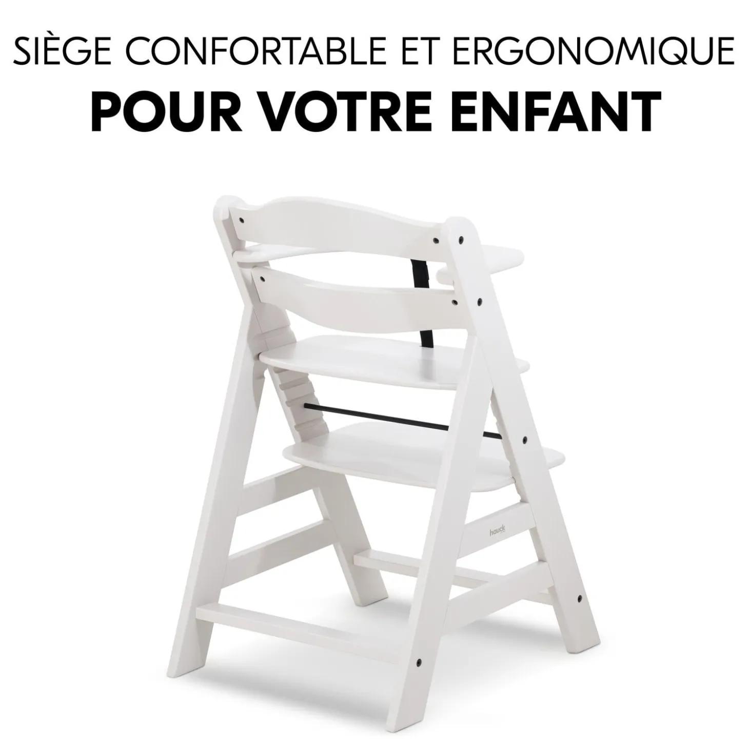 Hauck Chaise Haute En Bois Alpha+ Creme