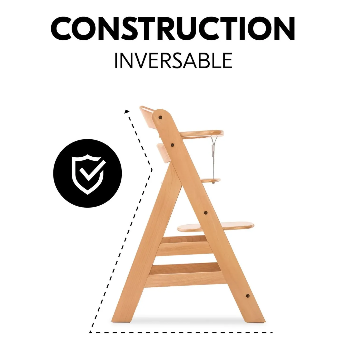 Hauck Chaise Haute En Bois Alpha+ Natural