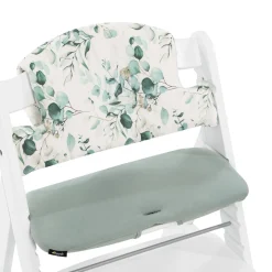 Hauck                    Coussin chaise haute Highchair Pad Select    Jersey Leaves Mint