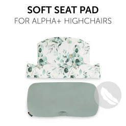 Hauck Coussin chaise haute Highchair Pad Select Jersey Leaves Mint