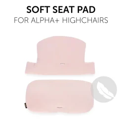 Hauck                    Coussin chaise haute Highchair Pad Select    Muslin Mineral Rose