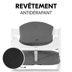 Hauck                    Coussin de chaise haute Select    Dark Grey