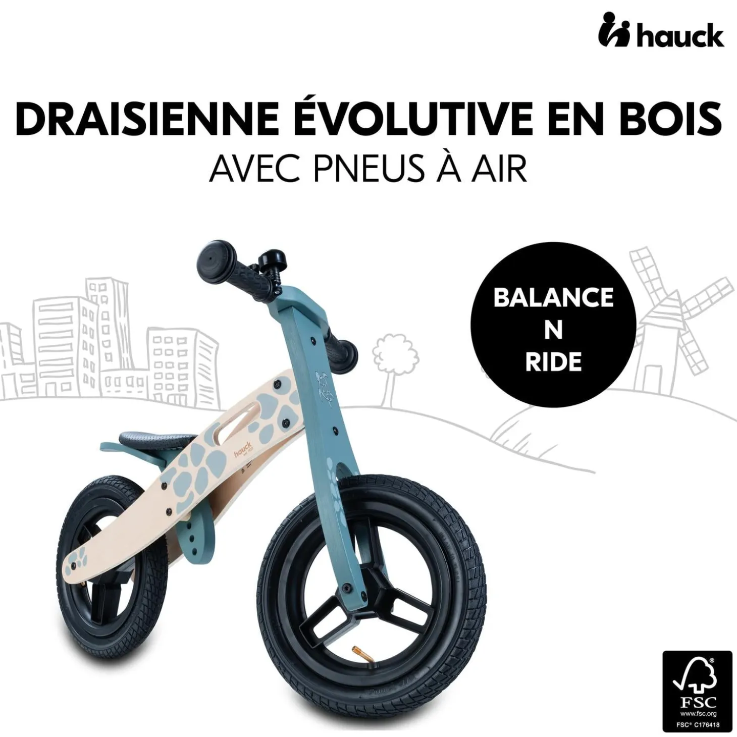 Hauck Draisienne Balance N Ride Turtle