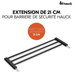 Hauck Extension barrières de sécurité Black 21 cm