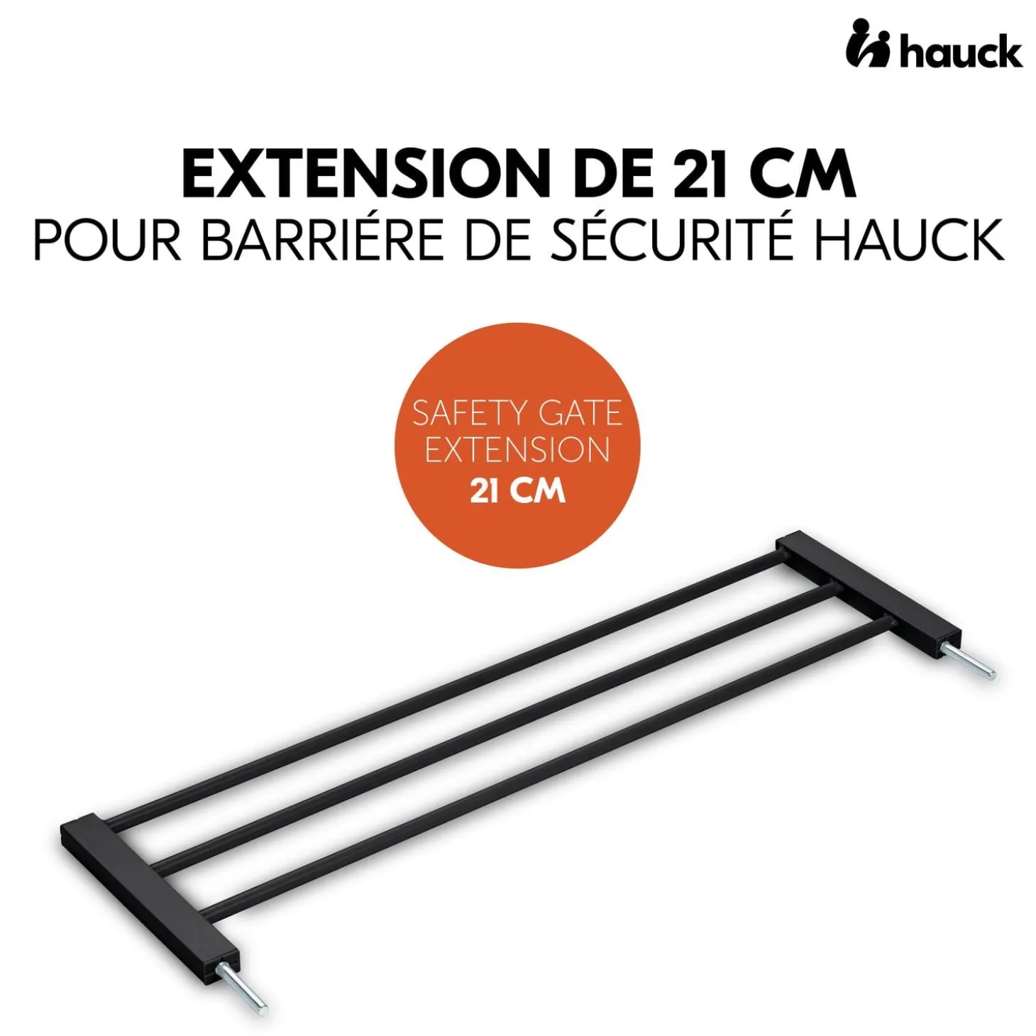 Hauck Extension barrières de sécurité Black 21 cm