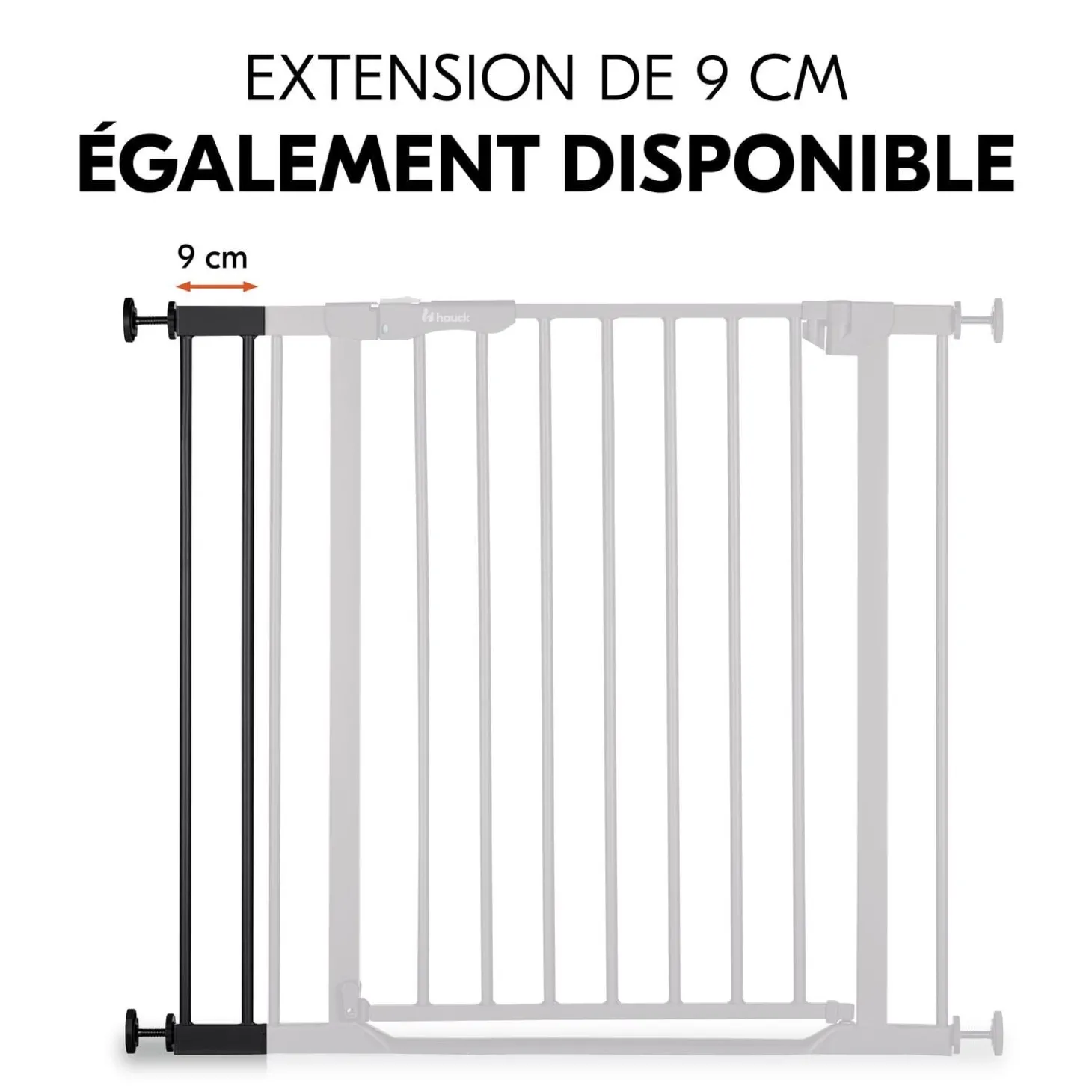 Hauck Extension barrières de sécurité Black 21 cm