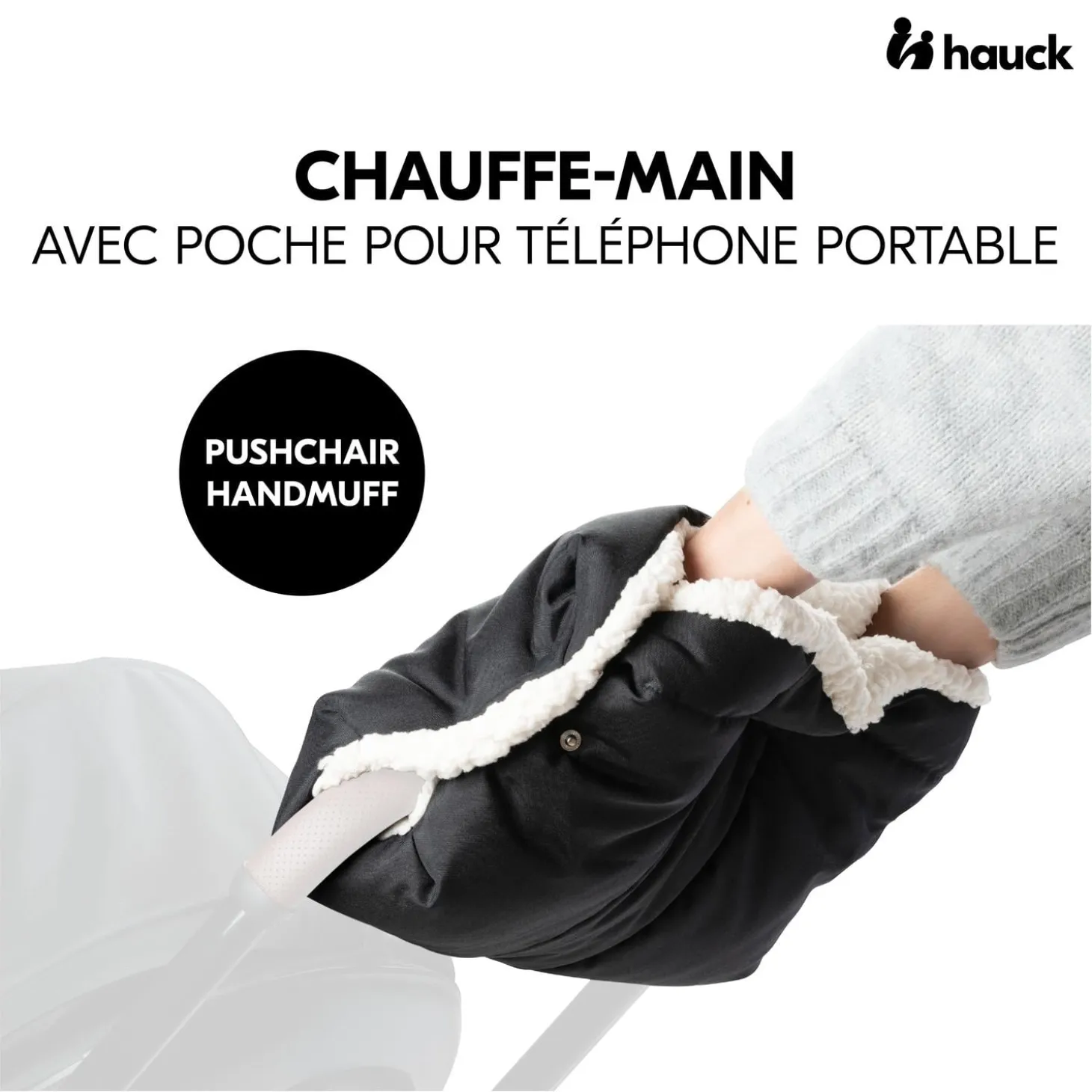 Hauck Gants de poussette Pushchair Handmuff Black