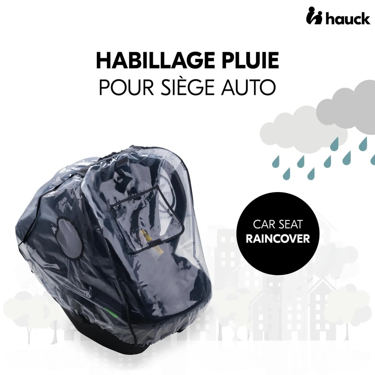Hauck Habillage Pluie Cosy Car Seat Transparent