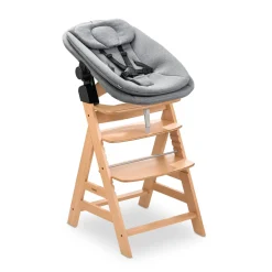 Hauck Kit complet chaise haute Alpha Start N Grow Set Natural Dark Grey Melange