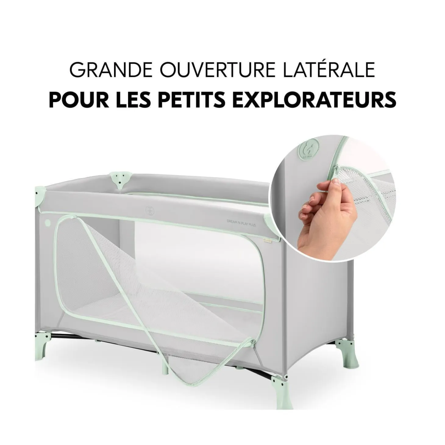 Hauck Lit parapluie Dream N Play Plus Dusty Mint