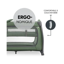 Hauck                    Lit parapluie Play N Relax Center    Dark Green