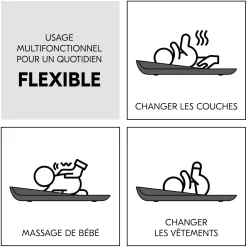 Hauck Matelas à langer Change N Clean Anthracite