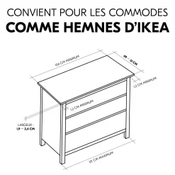 Hauck                    Plan à langer pour commode Combine N Change    White